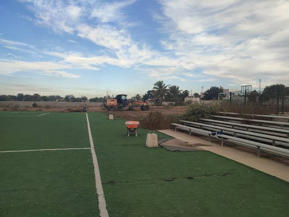 Próxima semana concluye rehabilitación de la Unidad Deportiva La Riviera en Mazatlá