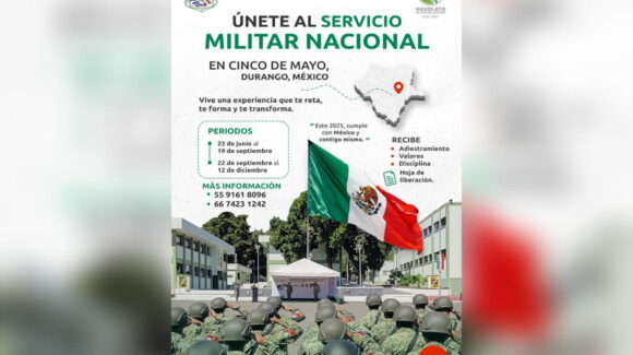 Invitan desde Ayuntamiento de Navolato a inscribirse en el Servicio Militar Nacional en Durango