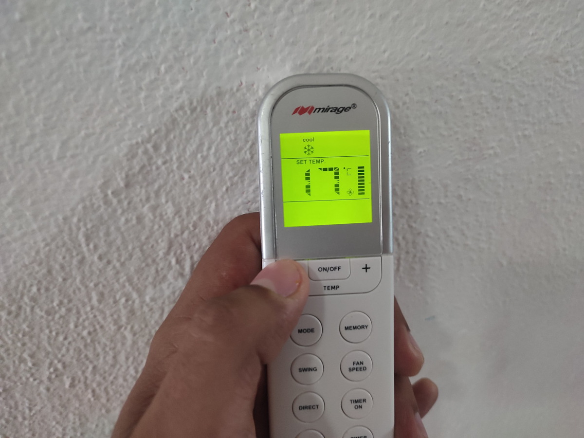 Temperatura minisplit en el 17