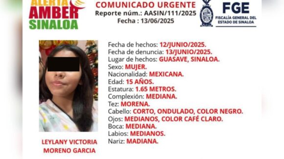 Leylany Victoria ya fue localizada por su familia en Guasave