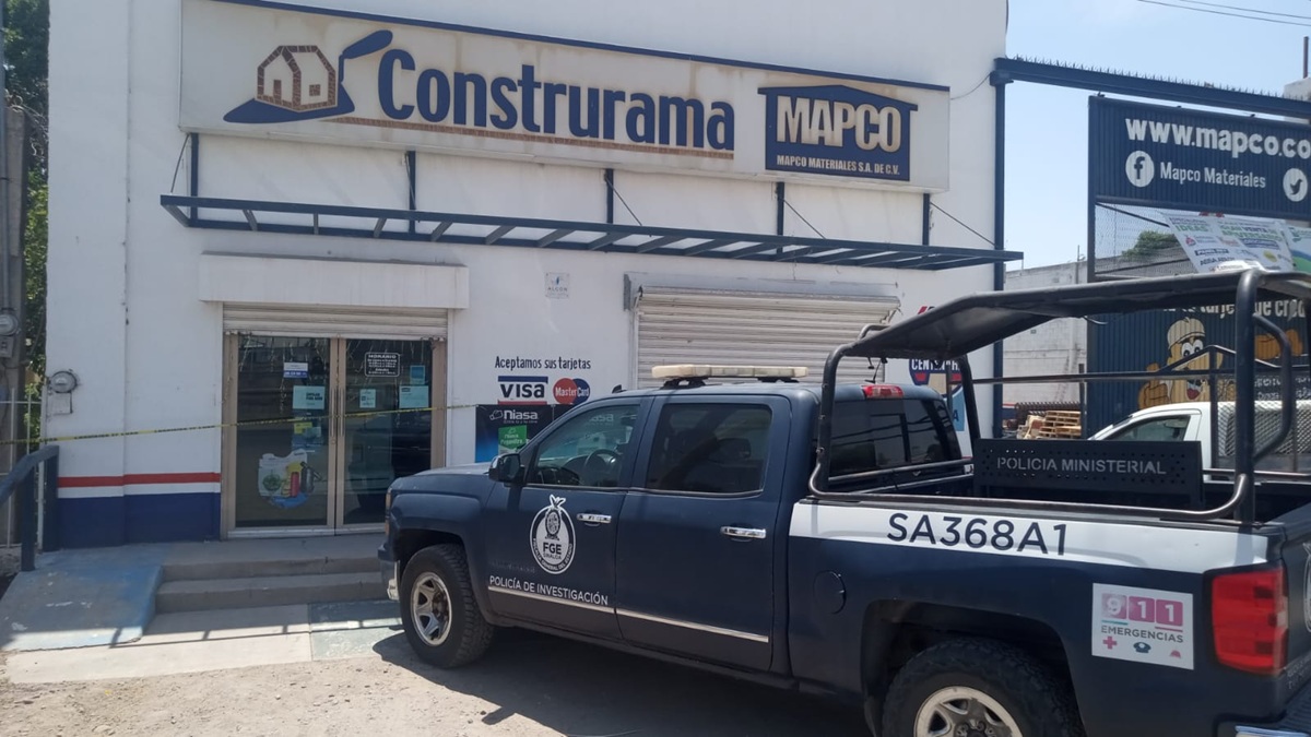 Asaltan negocio de venta de materiales de construcción en Estación Bamoa, Guasave