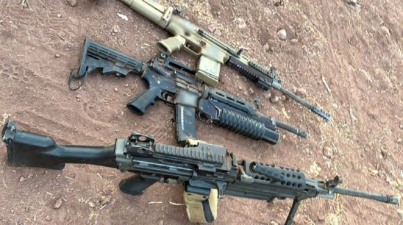 Elementos del Ejército Mexicano aseguraron un importante arsenal en Elota, Sinaloa