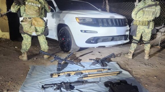 ¡Había un Barrett! En Tacuichamona, Ejército localiza un vehículo con armas largas y cartuchos