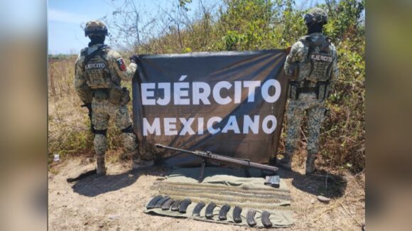 Aseguran un Barrett calibre 50 y municiones en Culiacán