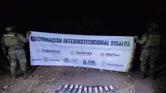 Aseguran explosivos, cocaína, mariguana y metanfetamina en Navolato