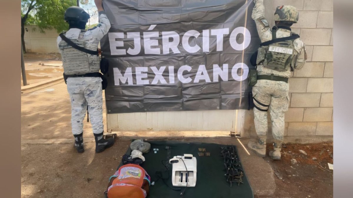 Militares aseguran vehículos, droga y ponchallantas en Culiacán