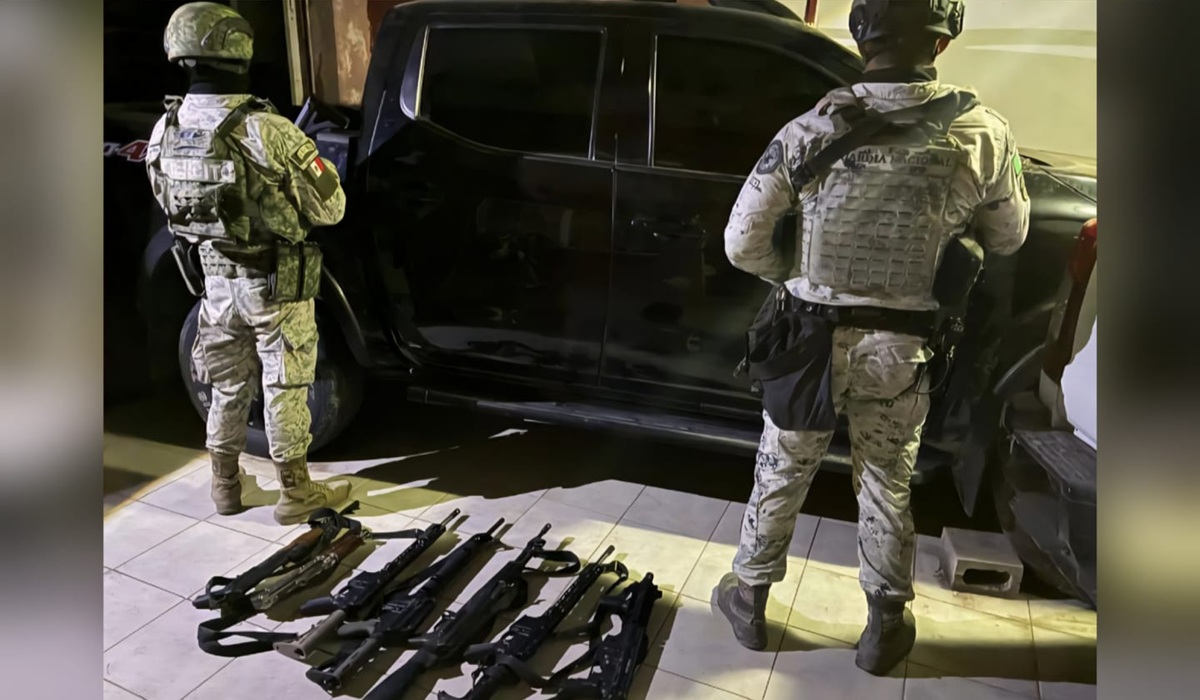 Aseguran armamento en Navolato