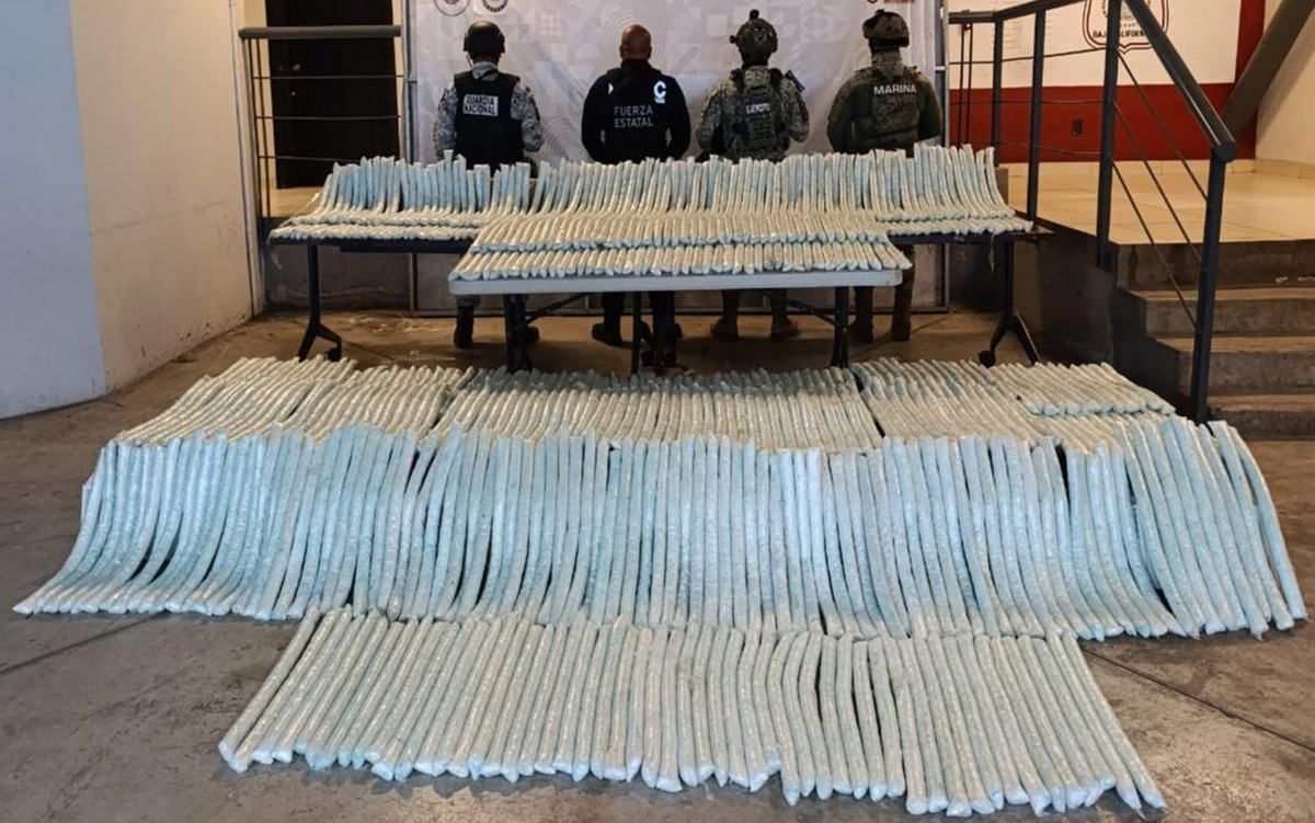 Metanfetamina asegurada en Tijuana