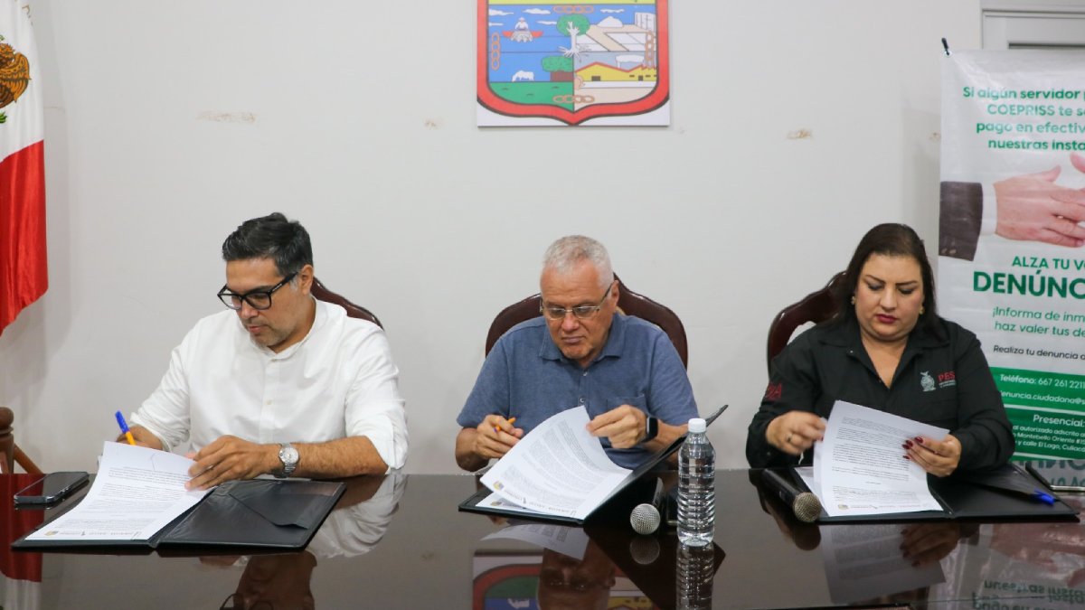Escuinapa firma convenios con Coepriss y Secretaría de Pesca Estatal