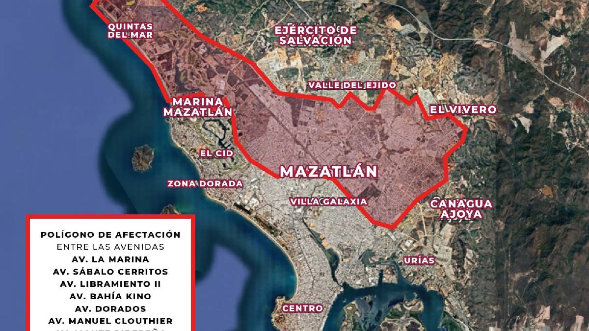 baja de agua en mazatlan