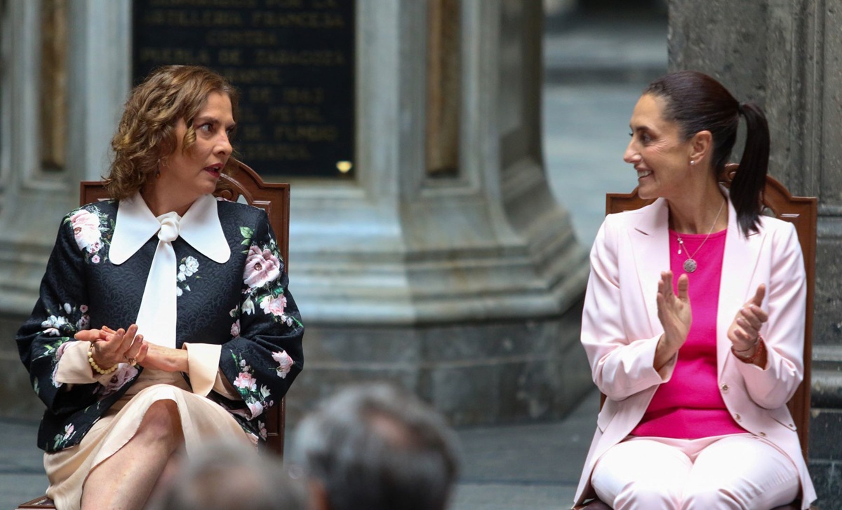 Beatriz Gutiérrez Müller y Claudia Sheinbaum
