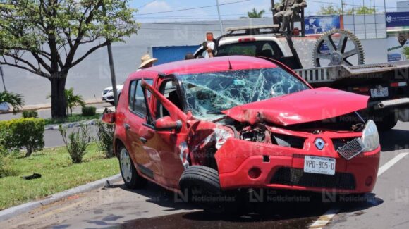 ‘Encontronazo’ junto a la Lomita de Culiacán deja un lesionado