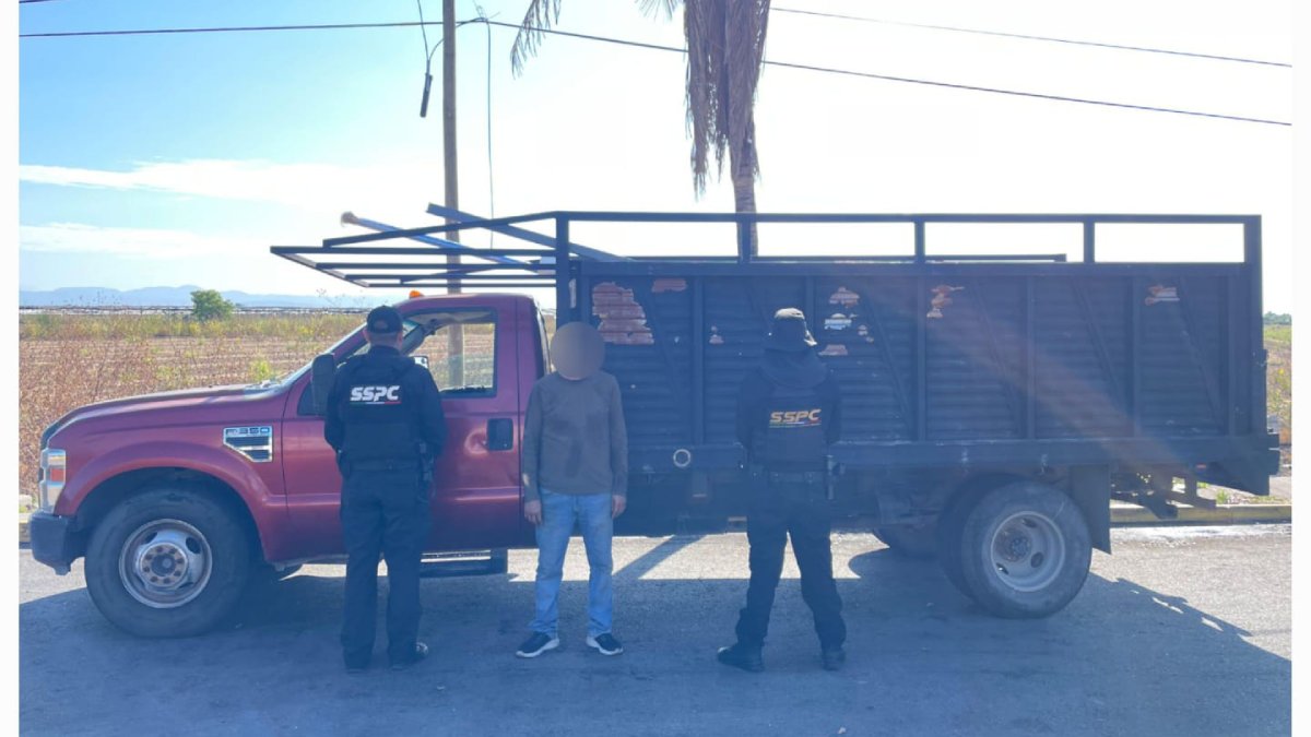 cae en Culiacán con camioneta robada