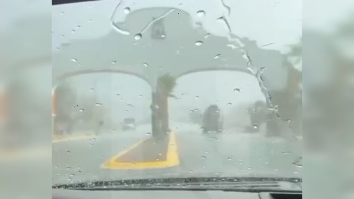 Cae fuerte lluvia en Choix