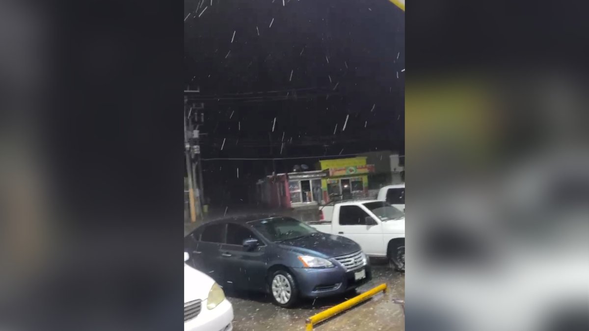 Cae tremenda granizada en Choix