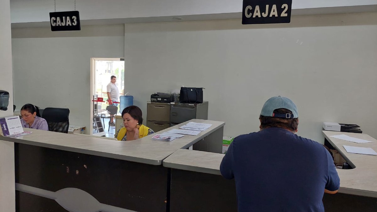 cajas de tesorería del Ayuntamiento Salvador Alvarado