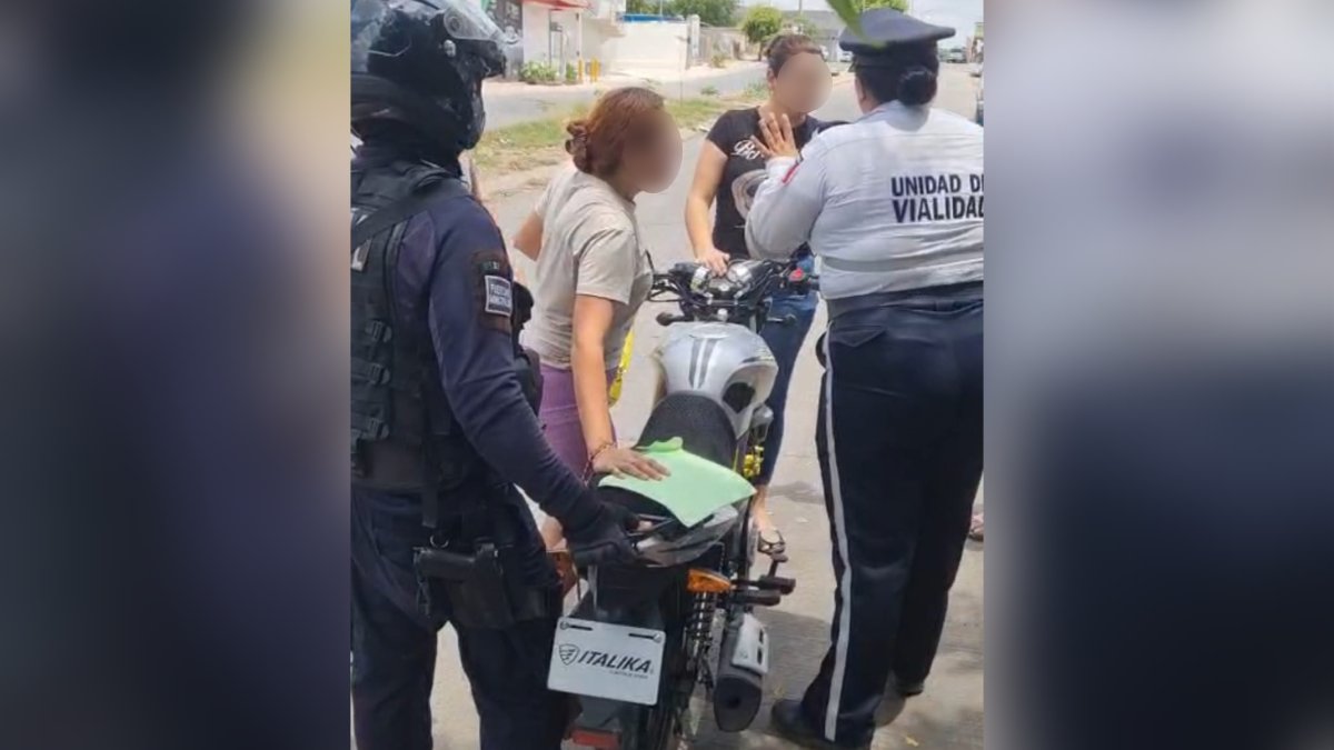 Captan pelea a golpes entre mujer y una agente de Tránsito en Culiacán