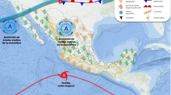 ¡Sería el sábado! El nuevo ciclón tropical Bárbara estaría siendo una realidad en dos días más