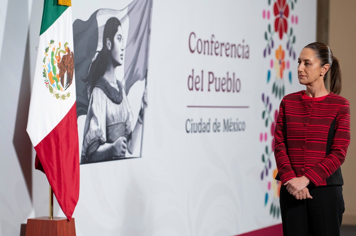 Claudia Sheinbaum en conferencia 'mañanera'