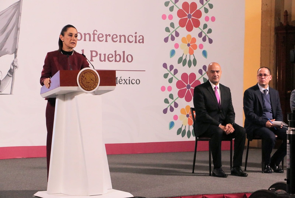 Claudia Sheinbaum en conferencia 'mañanera'