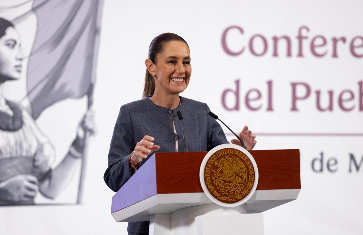 Claudia Sheinbaum en conferencia 'mañanera'