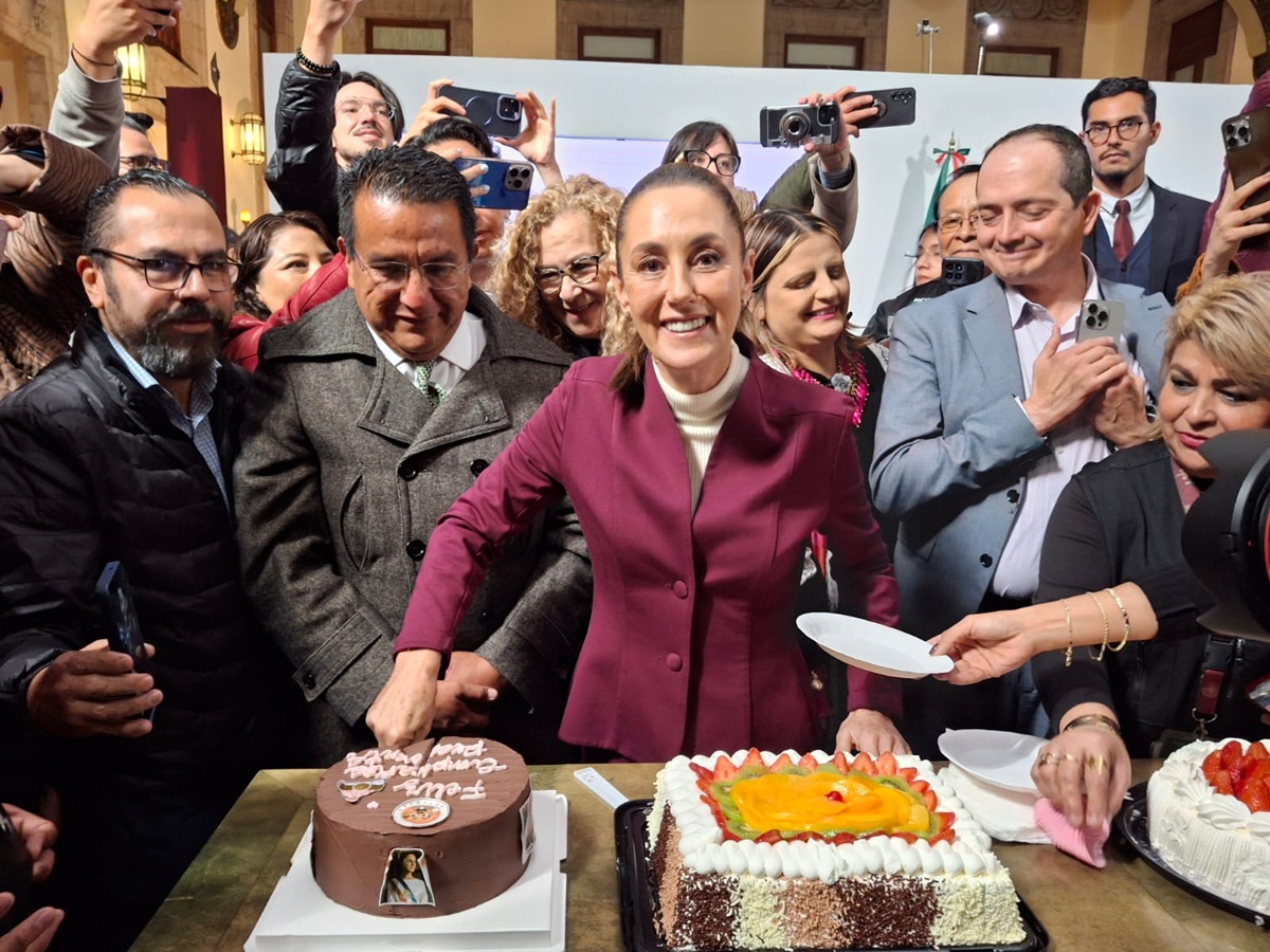 Claudia Sheinbaum en su cumpleaños
