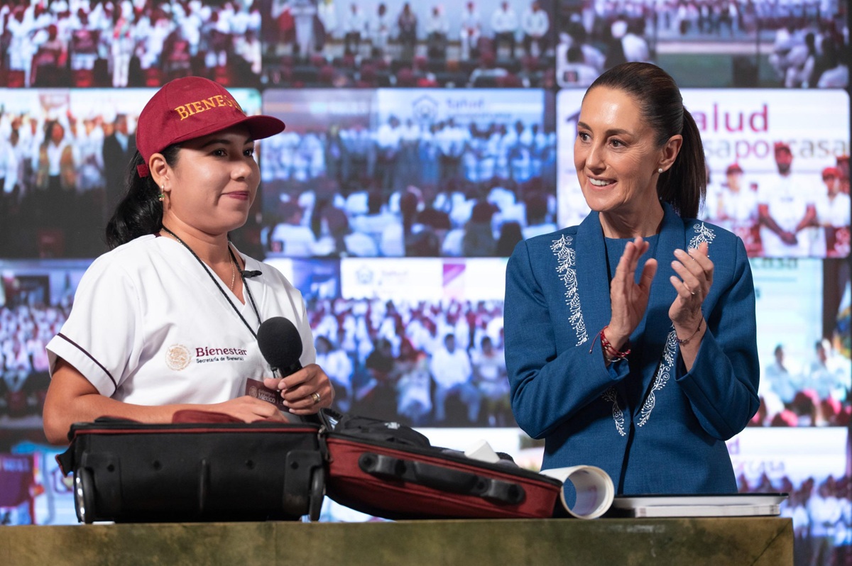 Claudia Sheinbaum en el arranque de Salud Casa por Casa a nivel nacional