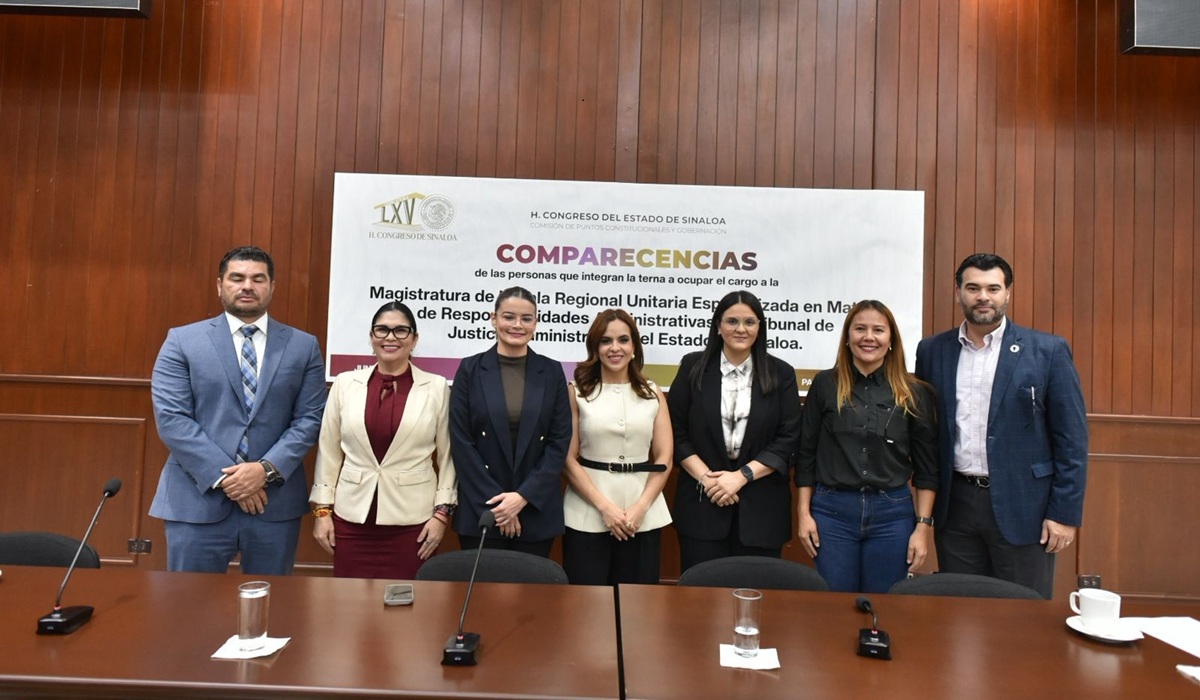 Comparecen terna de aspirantes a magistratura en el TJA