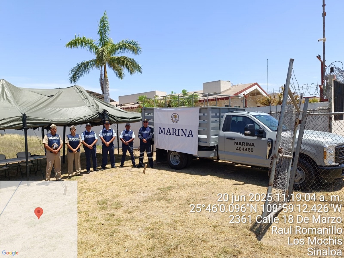 Instala la Marina centro de acopio de víveres para damnificados del huracán 'Erik'