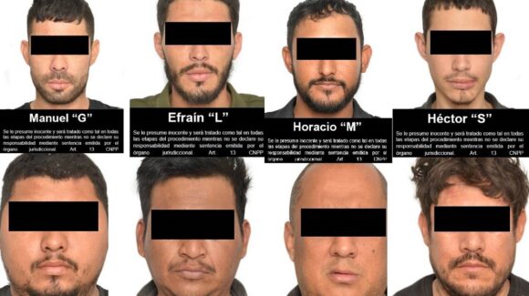 Vinculan a proceso de ocho presuntos criminales detenidos con arsenal y vehículos blindados en Angostura