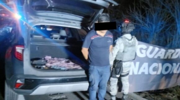 Detienen a hombre con arma de fuego y droga en Mazatlán durante operativo interinstitucional