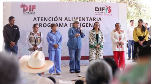 El Gobierno Municipal de Guasave y DIF Sinaloa entregan apoyos alimentarios a familias de Los Ángeles del Triunfo