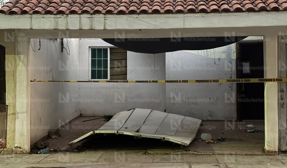 Domicilio vandalizado en Los Huertos en Culiacán
