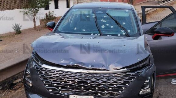 Balacera en El Limón de los Ramos deja dos muertos y una camioneta baleada con dos granada en su interior