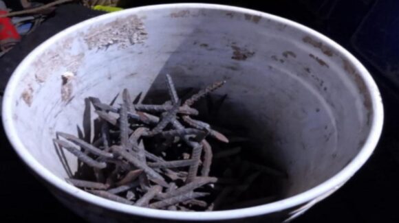 En Bahía de Cospita, aseguran dos vehículos y una cubeta con ponchallantas