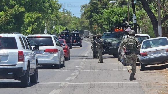 Reportan enfrentamiento entre civiles armados y personal de la Defensa en Navolato