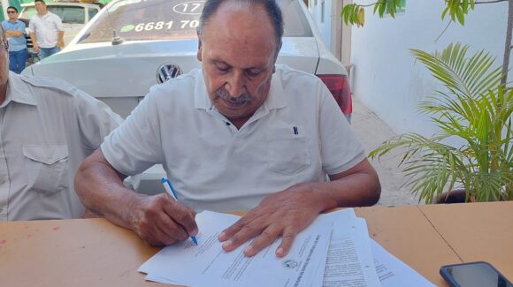 Toma posesión Enrique Palma Medina como secretario general adjunto de la Unión de Taxis en Los Mochis