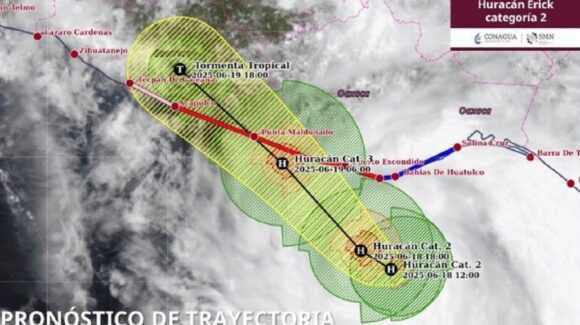 “Erick” ya es huracán 2 y podría dejar algunas lluvias para Sinaloa durante este fin de semana: Meteorólogo