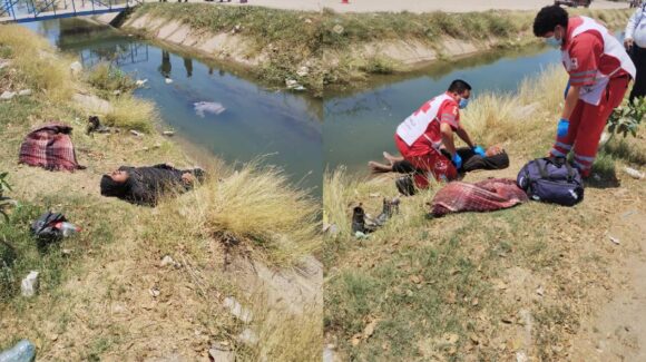 ¡Intentaban cruzar un canal! Jornalero muere y otro resulta herido al caer de un caballo en Adolfo Ruiz Cortines, Guasave