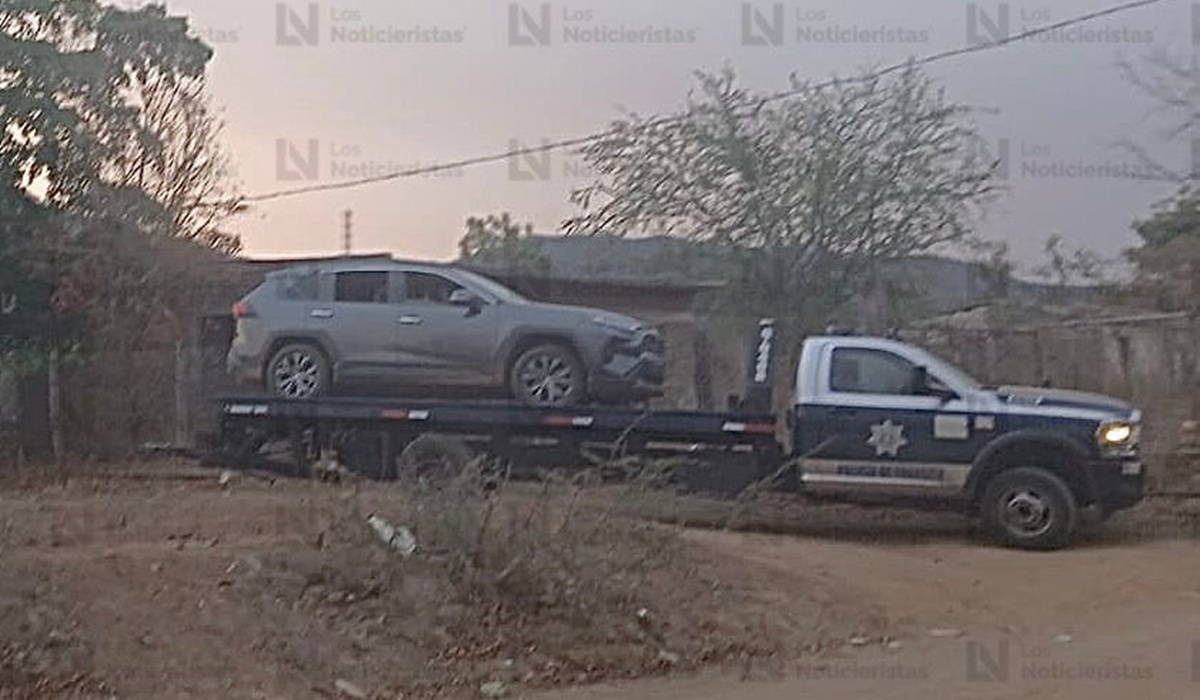 Camionetas aseguradas en El Pozo, Imala, en Culiacán