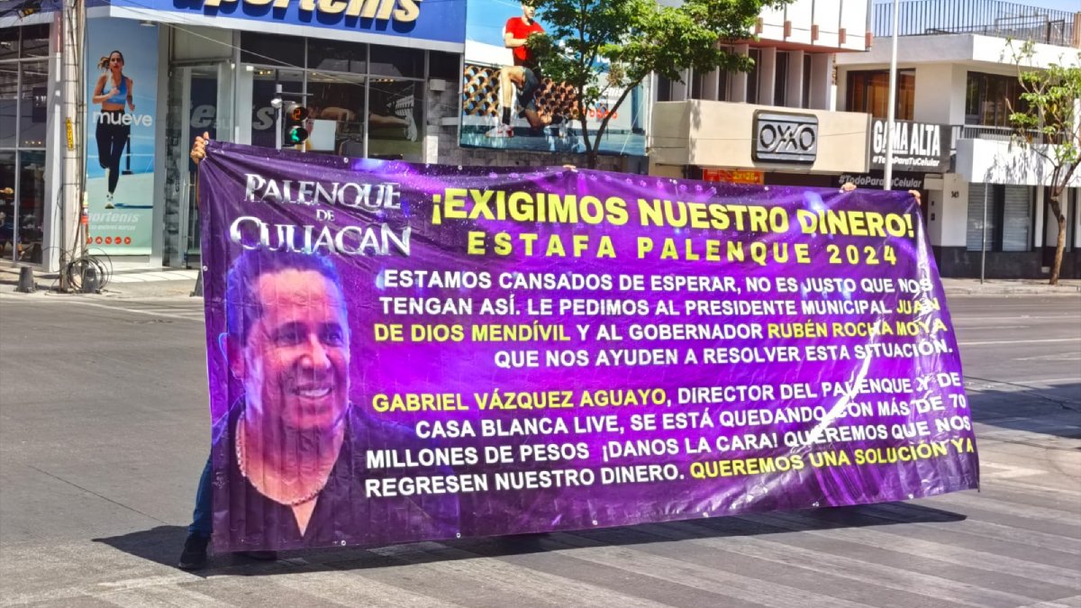 manifestacion por boletaje de palenque en culiacan sin