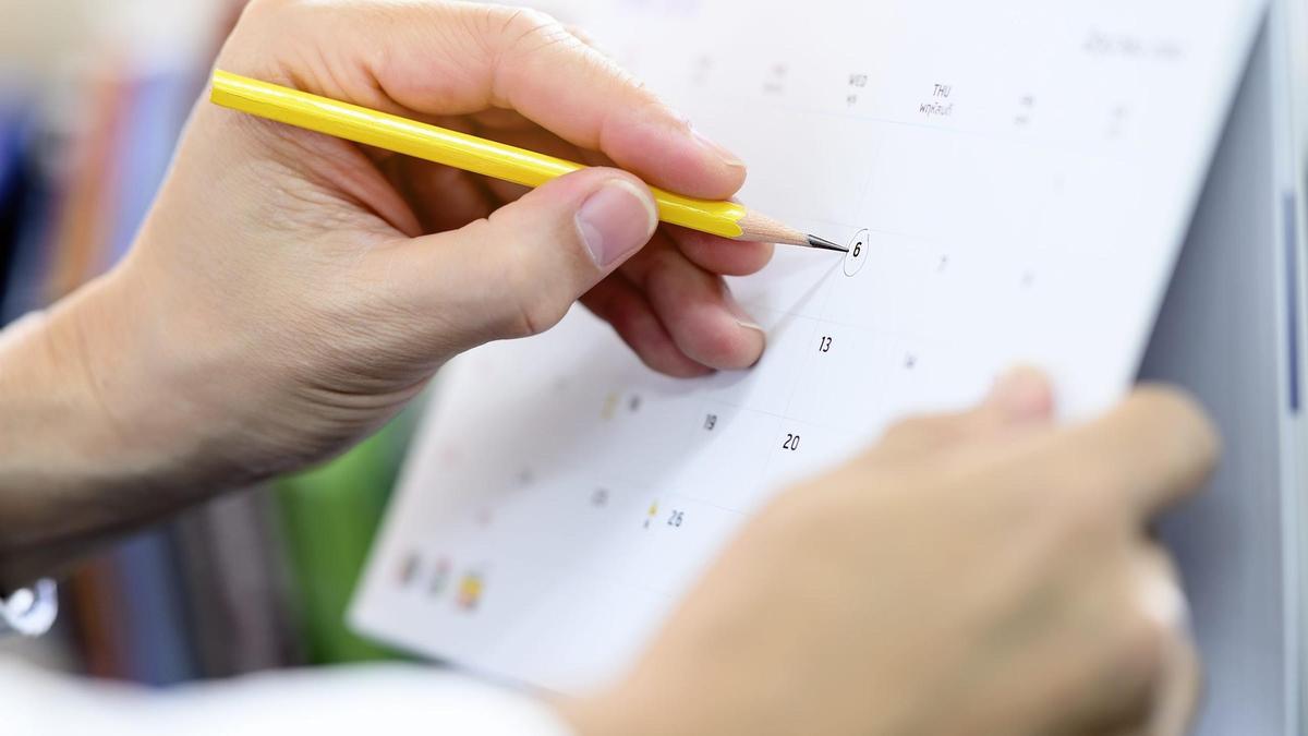 Marcando fecha de calendario