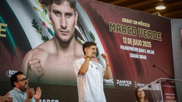 ¡Todo listo! Presentan la pelea entre Marco Verde vs Humberto Díaz en Culiacán