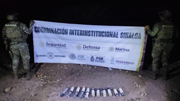 Marina asegura y desactiva 11 artefactos explosivos en El Tigre, Navolato