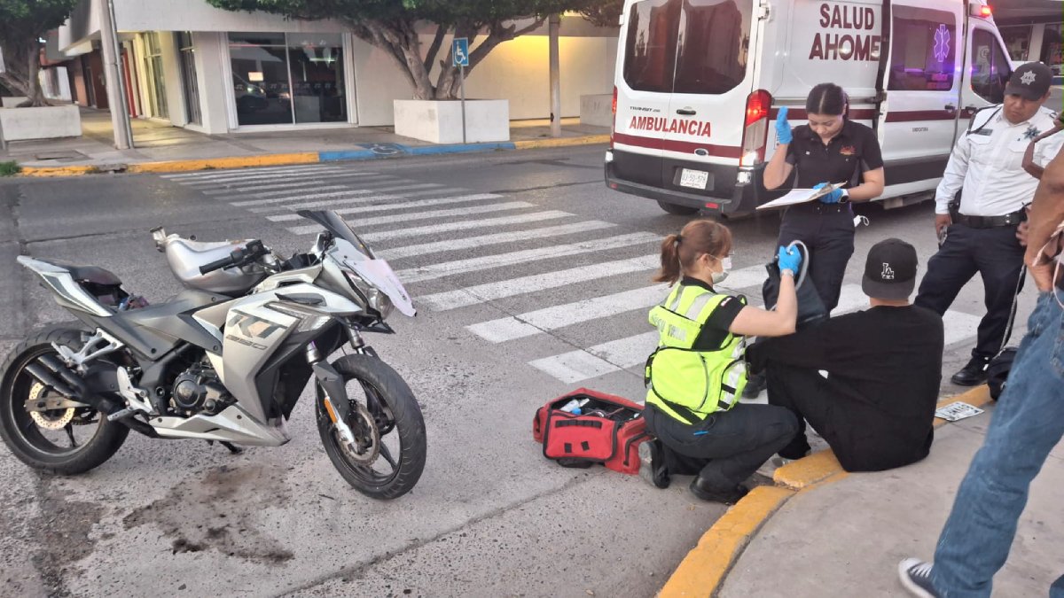 Motociclista se estrella contra un vehículo en el sector Centro de Los ...