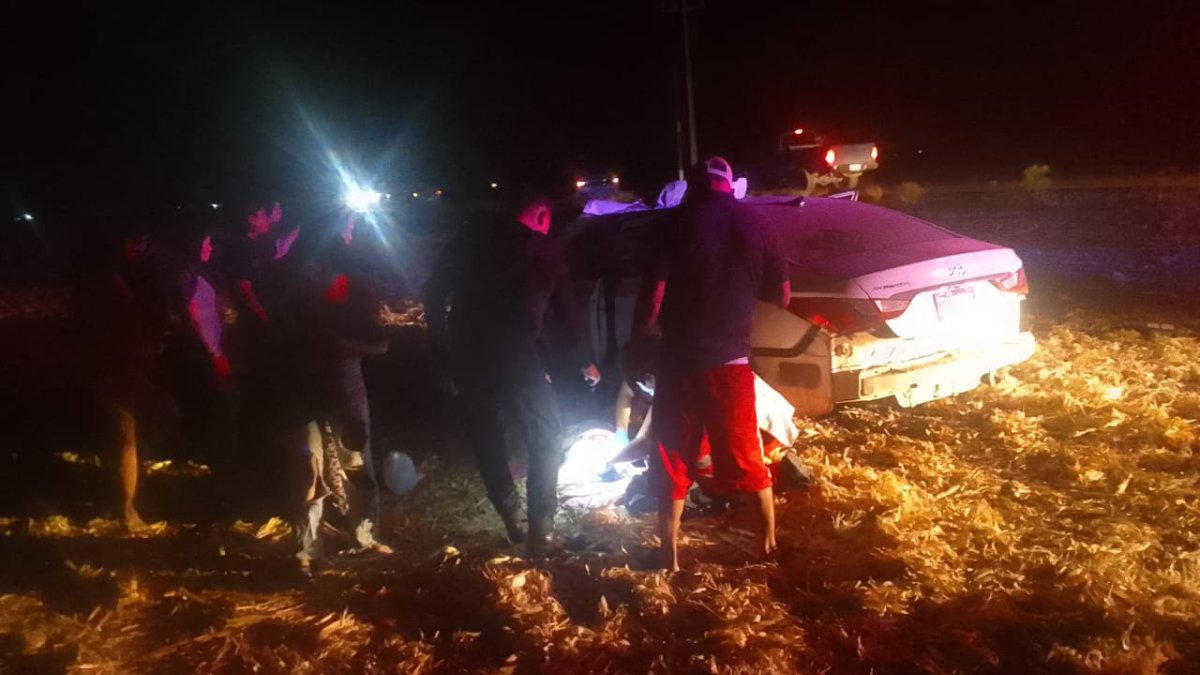 mujer lesionada en accidente en guasave