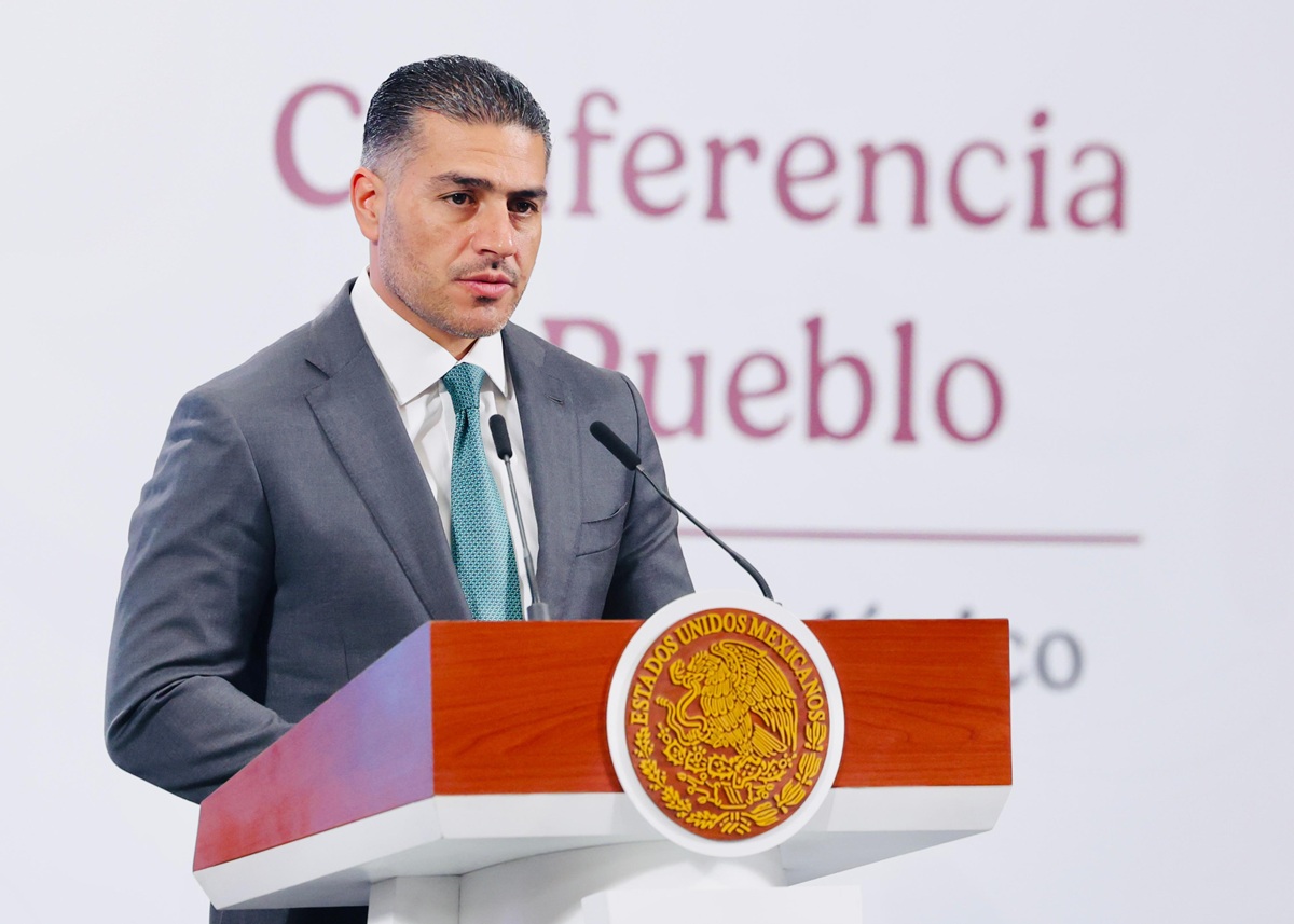 Omar García Harfuch en conferencia 'mañanera'