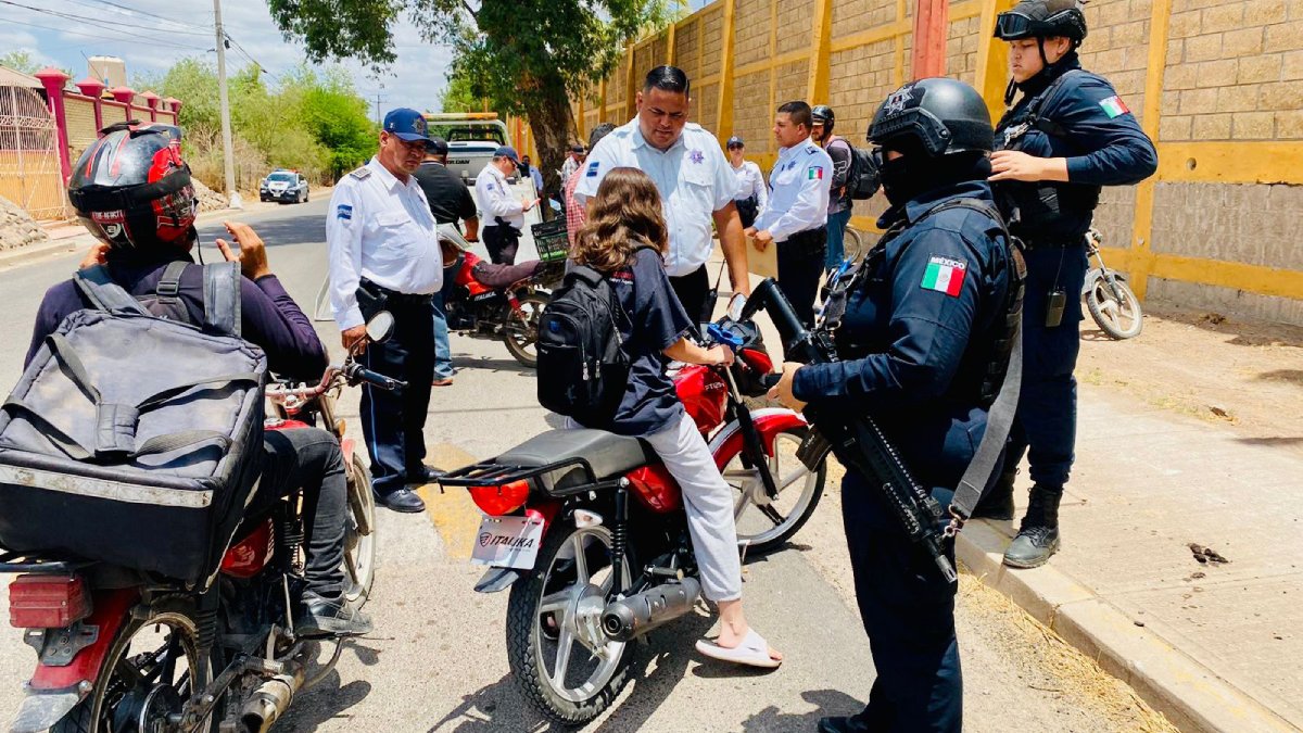 operativo motocicletas en gamuchil sin