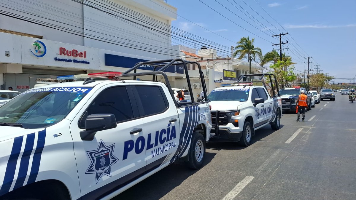 patrulla de la Policía Municipal de Mazatlán