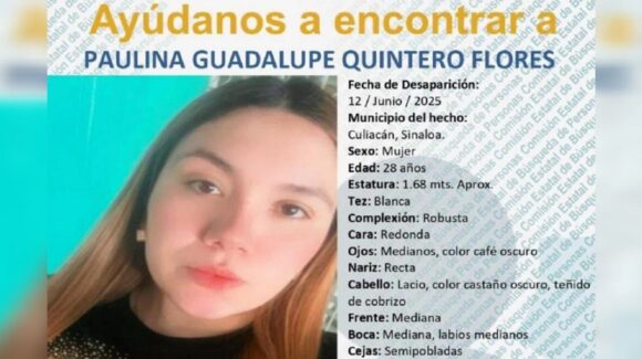 Familiares buscan a Paulina, mujer privada de la libertad esta mañana en Providencia en Culiacán